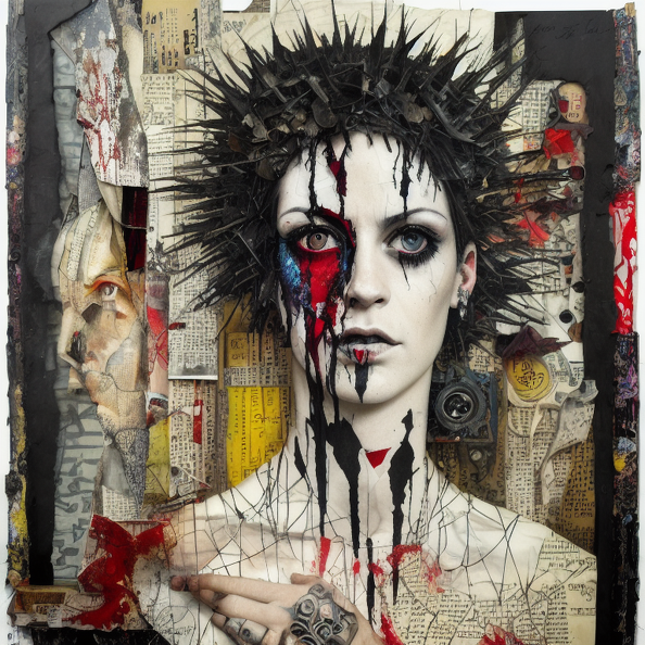 00106-2529641538-you are a beautiful prey for your sins detailed mixed media collage, assemblage, conteporary art, punk art, single realistic fac.png